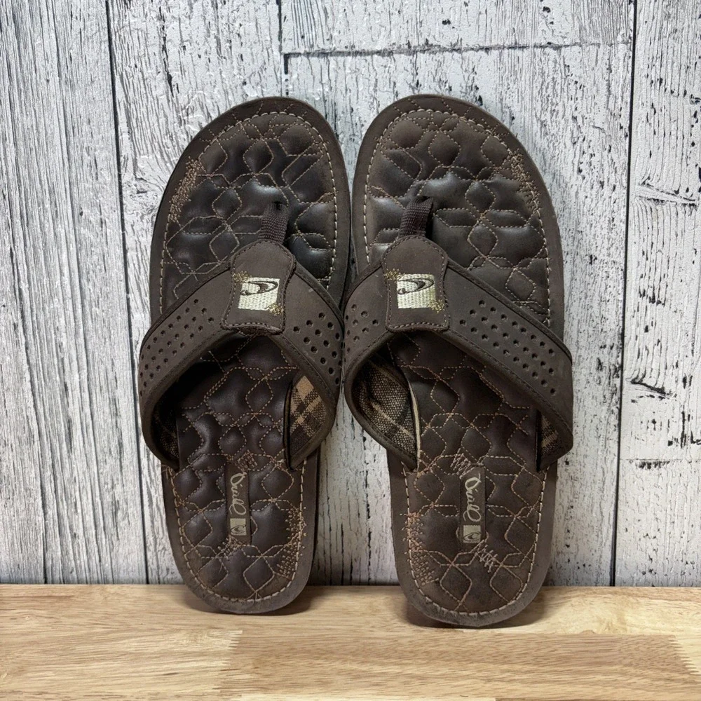 Men's Oneils Flip Flop Sandle 12 Brown